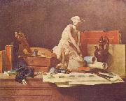 Jean Simeon Chardin Die Attribute der Kunste und die Belohnungen, die ihnen gewahrt werden France oil painting artist